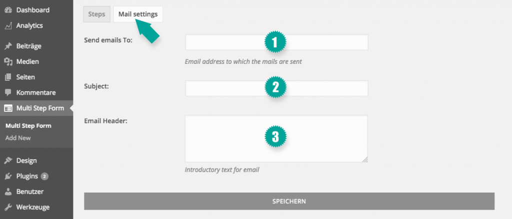 Multi Step Form Documentation | Mondula | Browser-Based Solutions