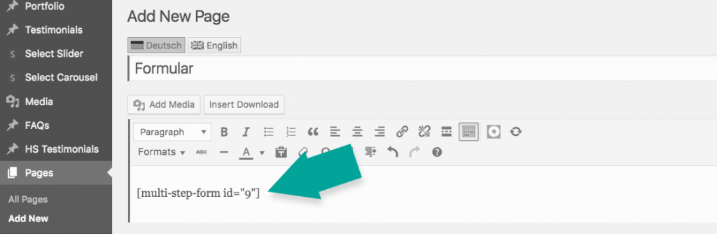 Multi Step Form Documentation | Mondula | Browser-Based Solutions