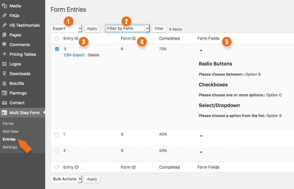 Multi Step Form Documentation | Mondula | Browser-Based Solutions
